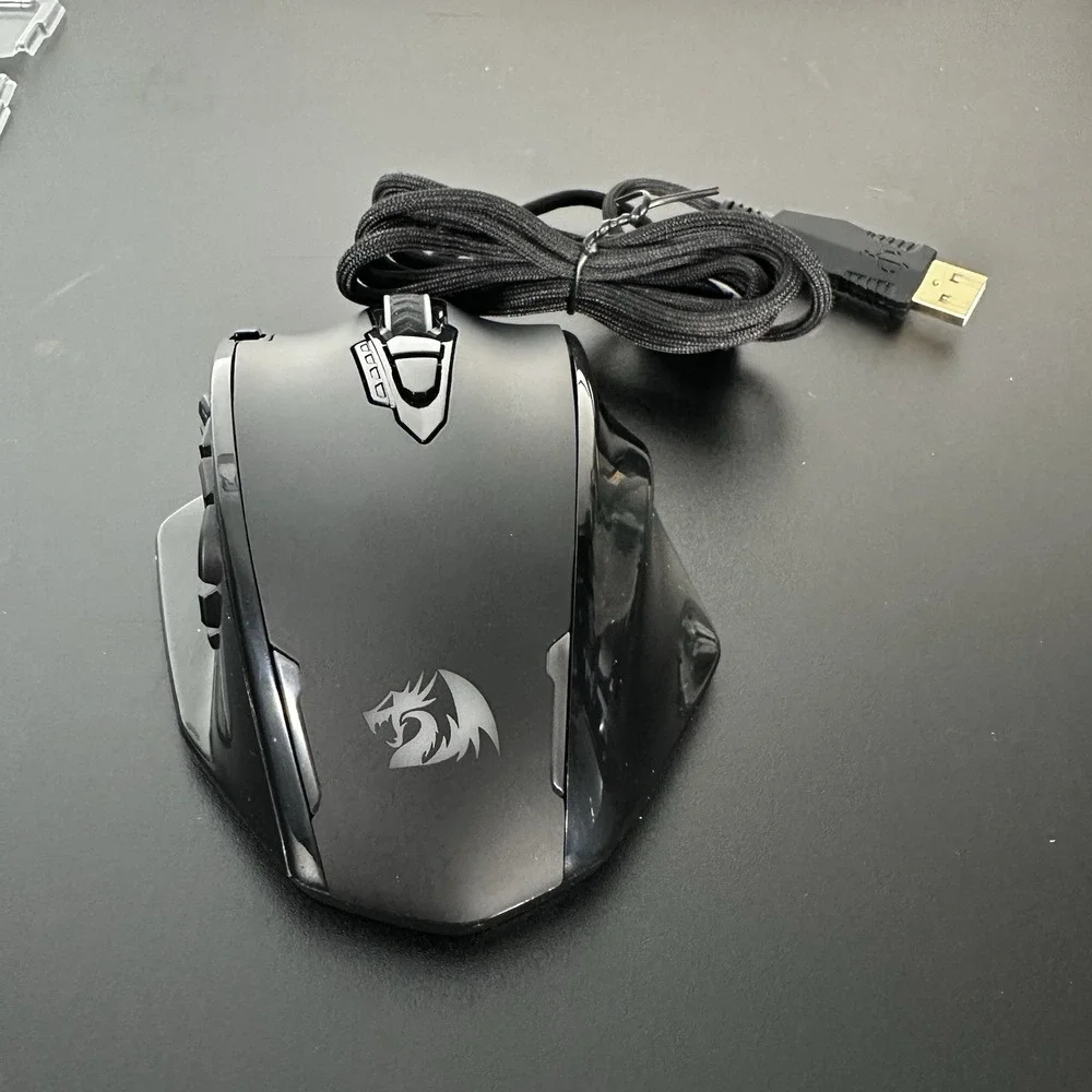 Redragon M908 Impact RGB MMO Wired Gaming Mouse 12400 DPI 18 Macro Buttons